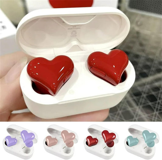 سماعات بلوتوث على شكل قلب HeartBuds